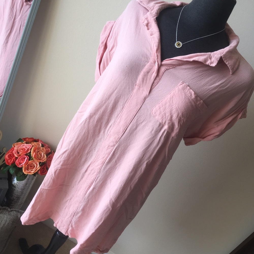 Blush T-Shirt Dress / Tunic Size Large